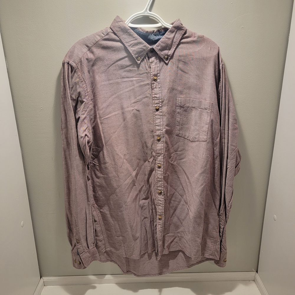 G.H. Bass & Co. Men's Red Button-Down Shirt